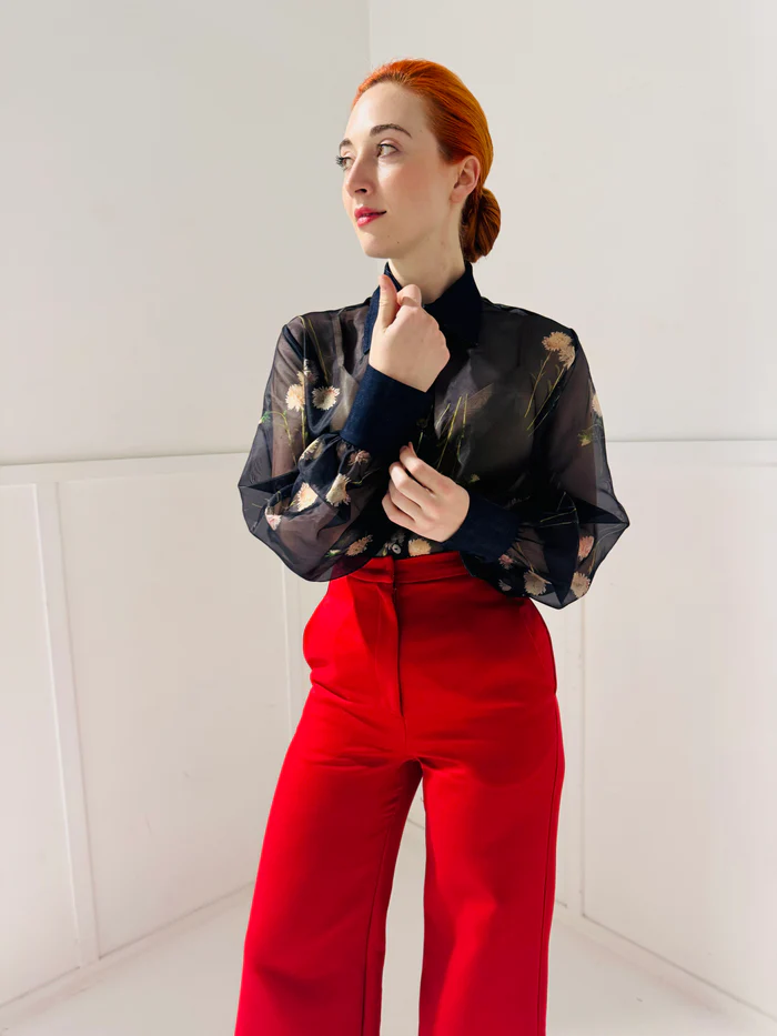 Anthony Floral Silk Organza Shirt - Image 6