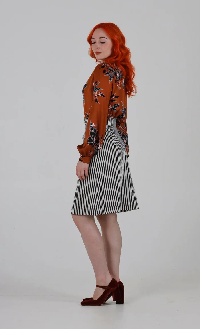 Anthony Shirt in Brown Floral Print - Image 2