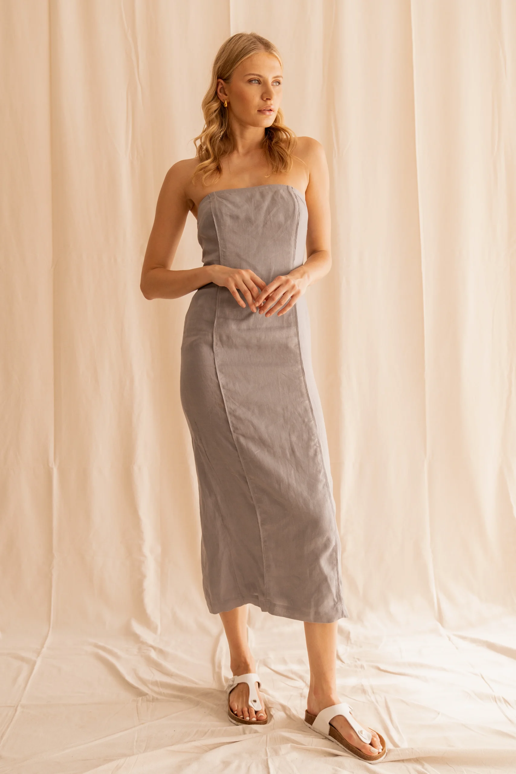 Korva Strapless Maxi Dress - Image 7