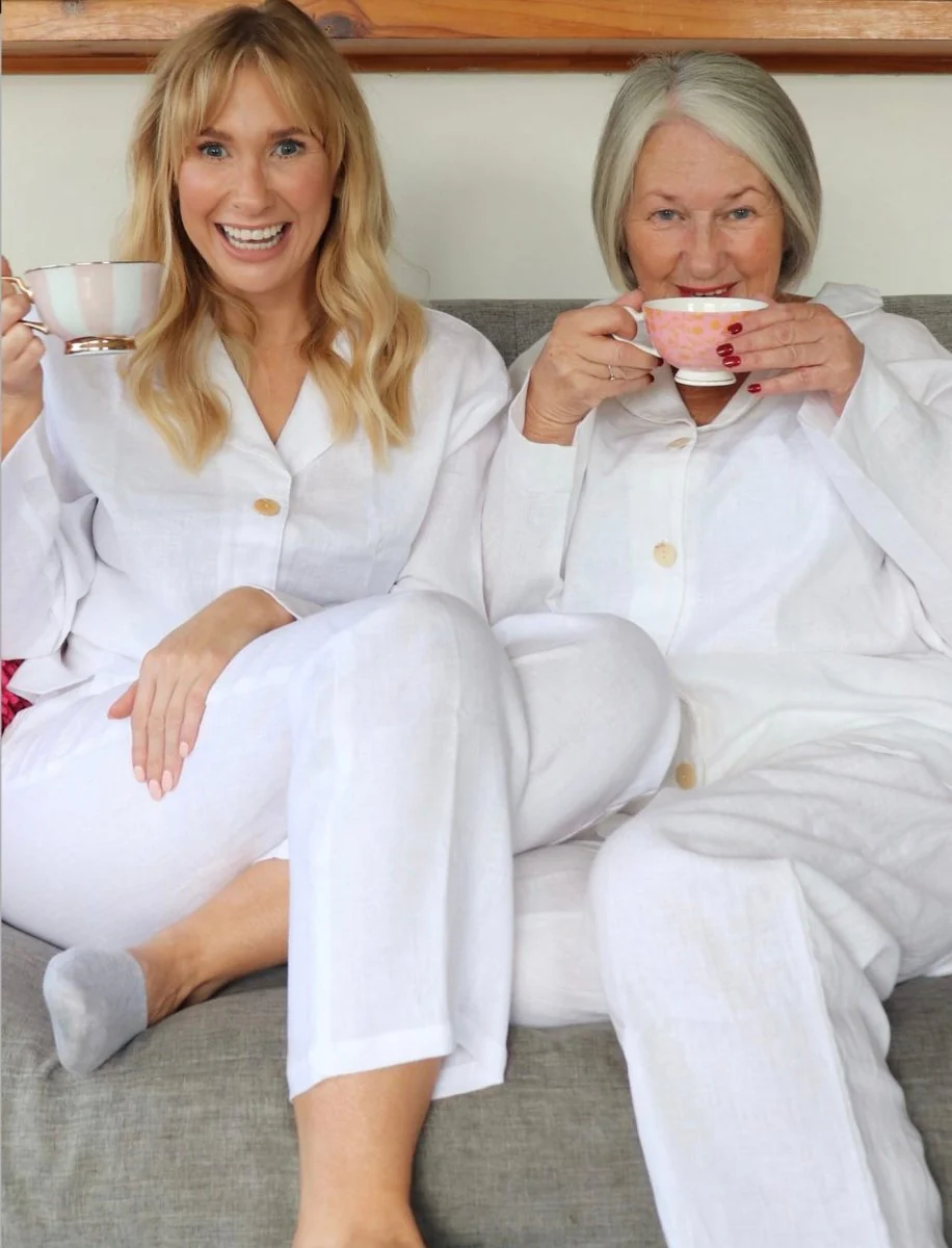 Classic White Linen Pyjama Set - Image 7