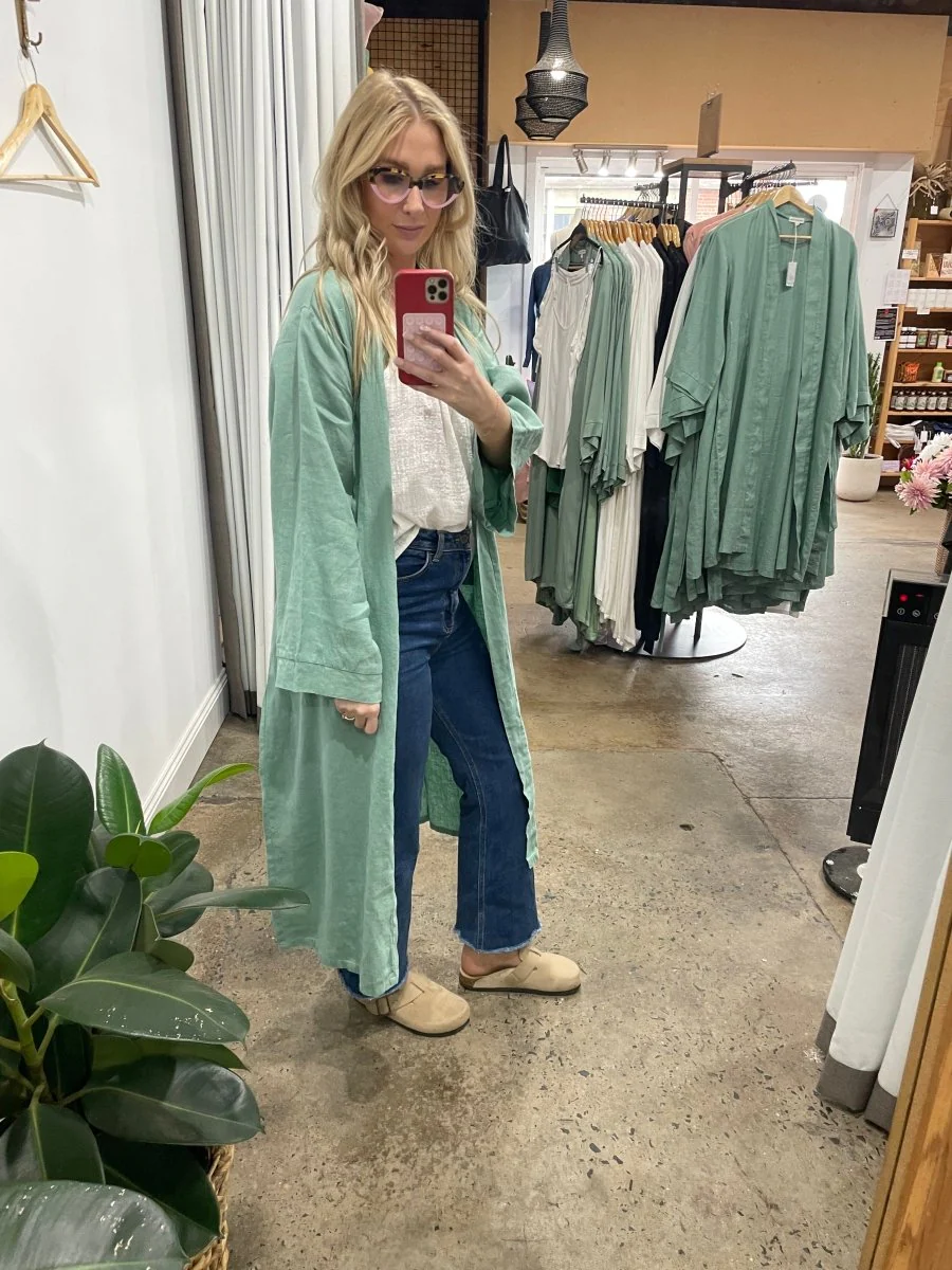 Linen Bathrobe (Long) - Image 8