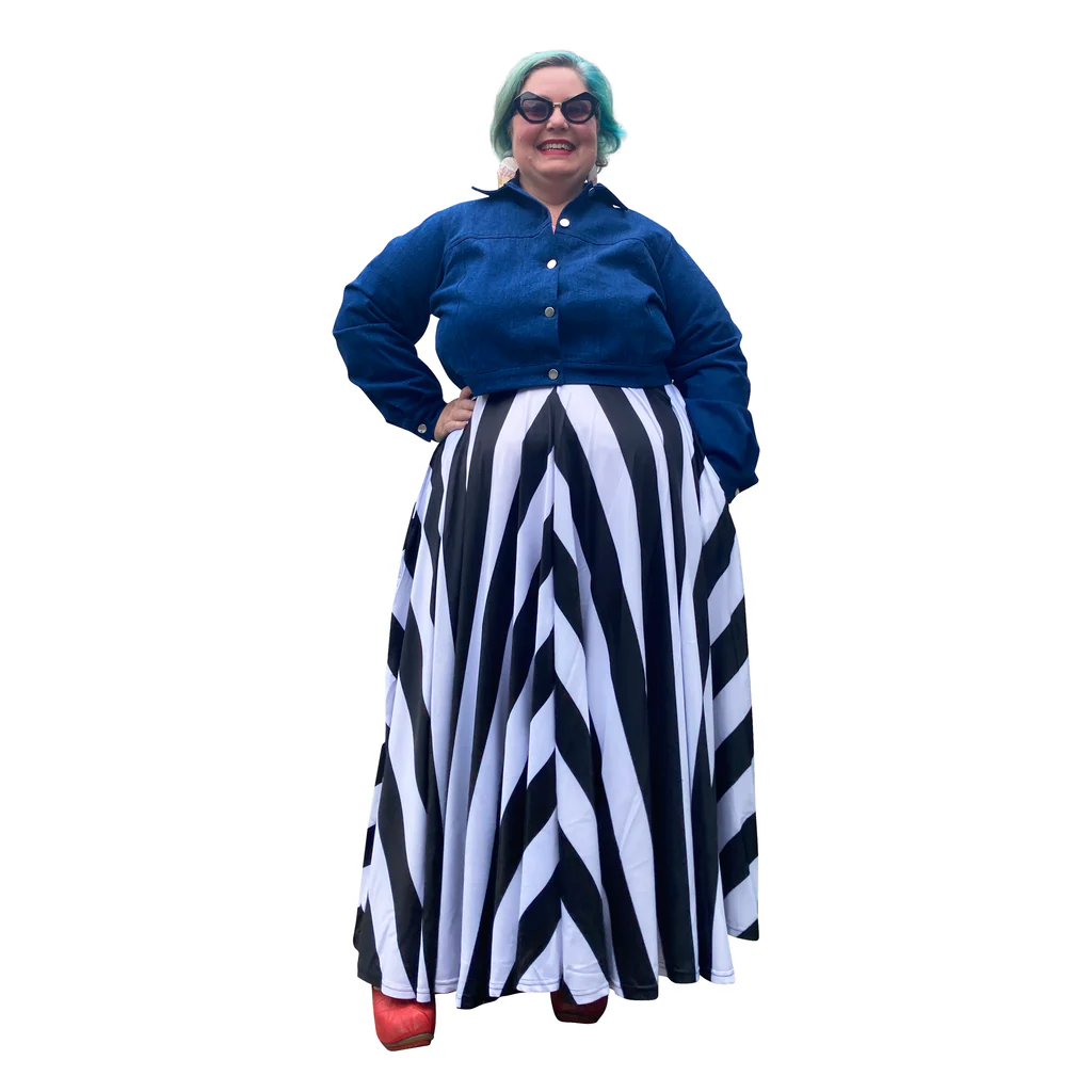 Custom Print Floor Length Maxi Skirt - Image 9