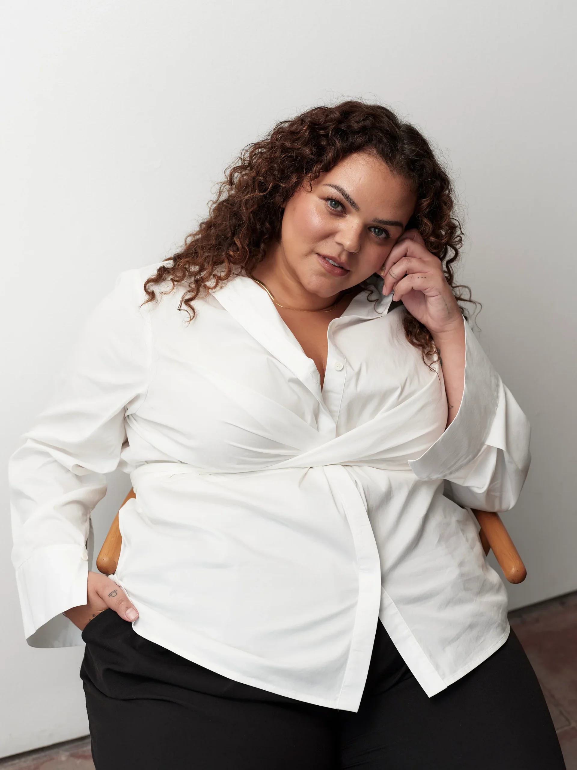 Camille Wrap Shirt - Image 4