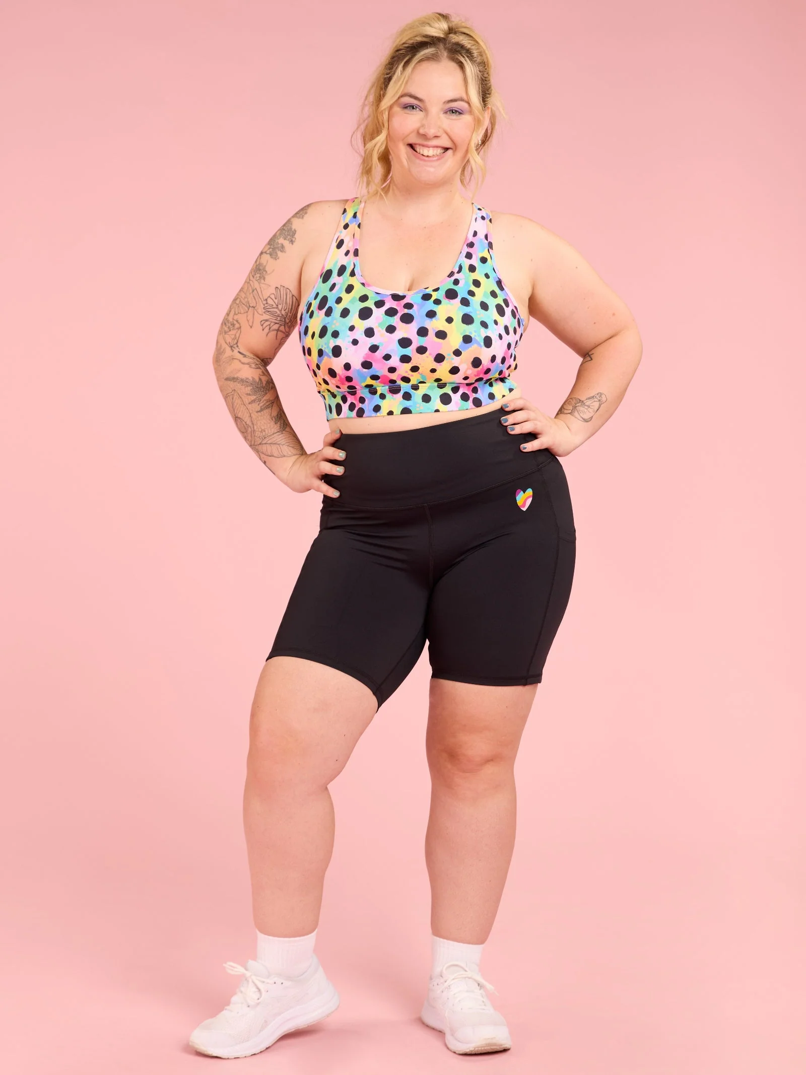Everyday Black Shortie Bike Shorts - Image 7