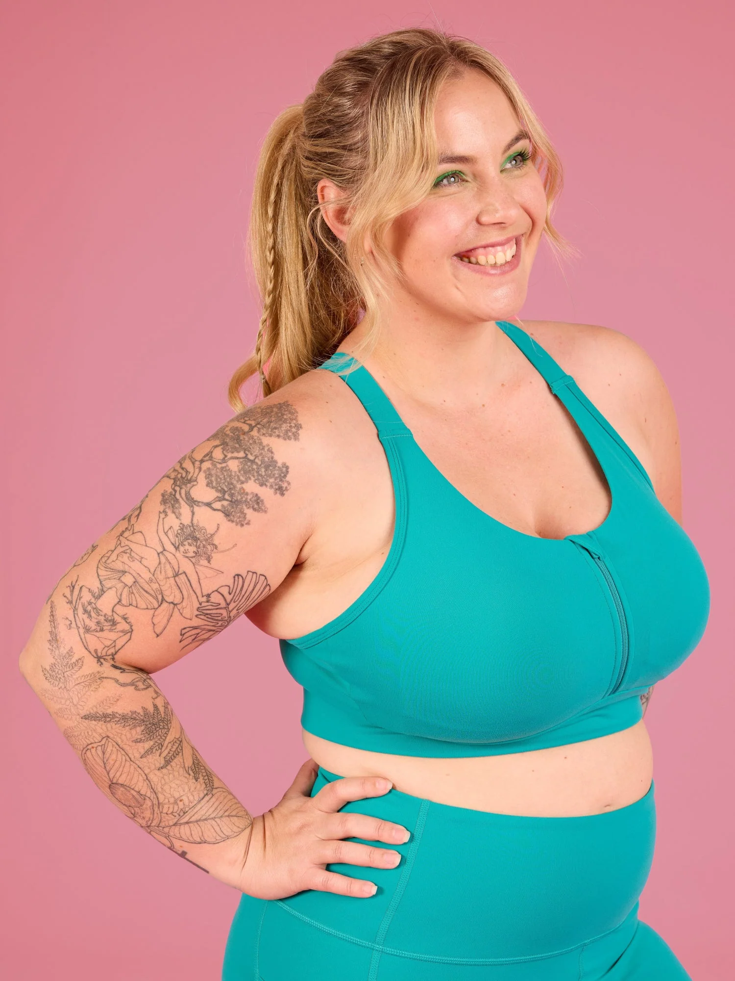 Teal FlexiZip Crop - Image 5